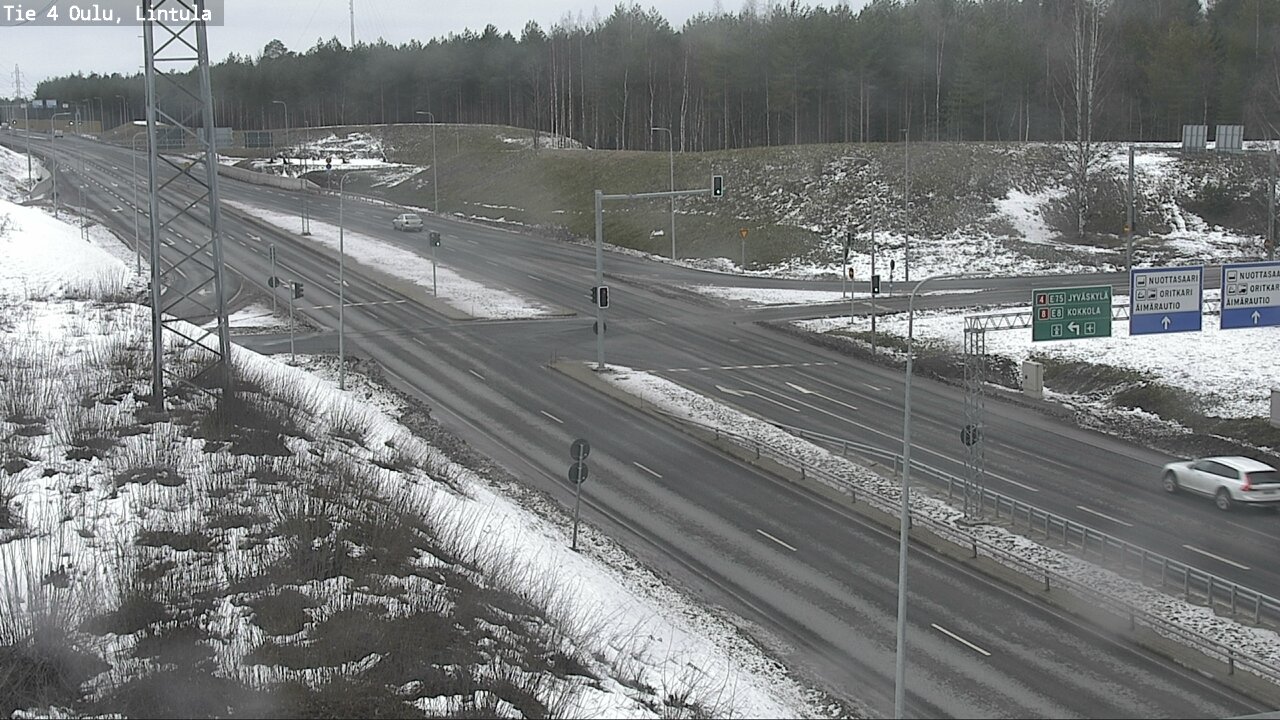 Weather Camera Image Road 4 Oulu, Lintula, Oulu, Pohjois-Pohjanmaa