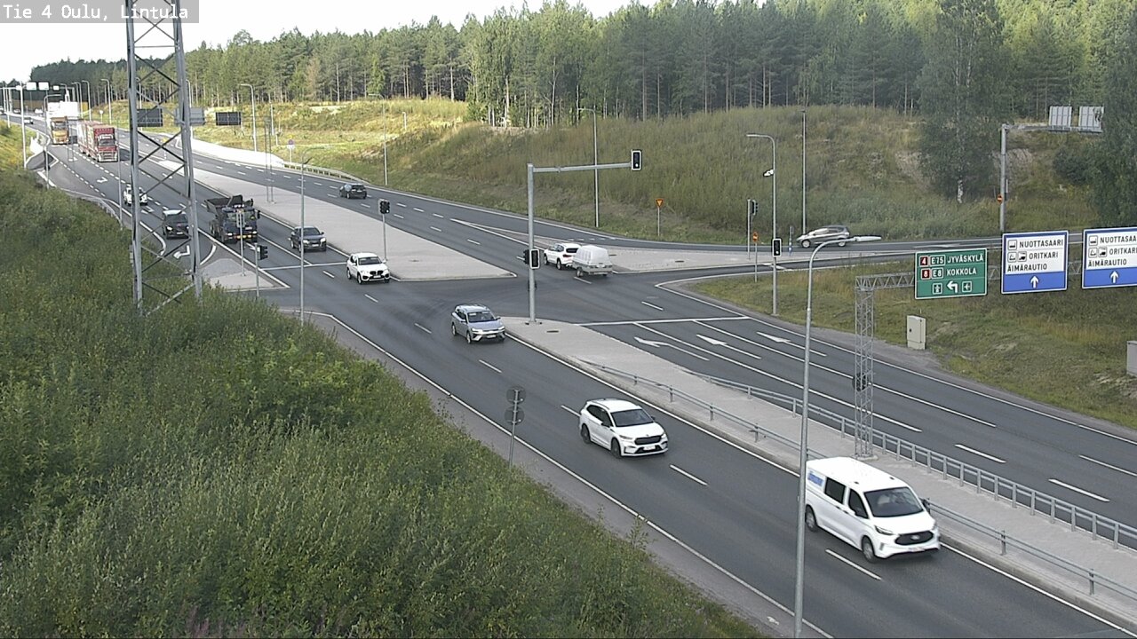 Weather Camera Image Road 4 Oulu, Lintula, Oulu, Pohjois-Pohjanmaa