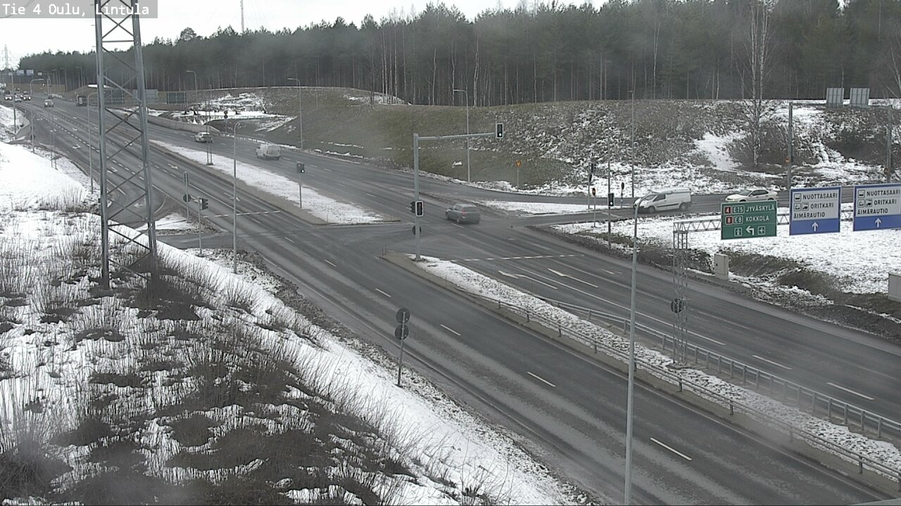 Weather Camera Image Road 4 Oulu, Lintula, Oulu, Pohjois-Pohjanmaa