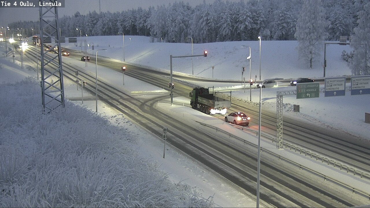 Kelikamerat Kuva Tie 4 Oulu, Lintula, Oulu, Pohjois-Pohjanmaa