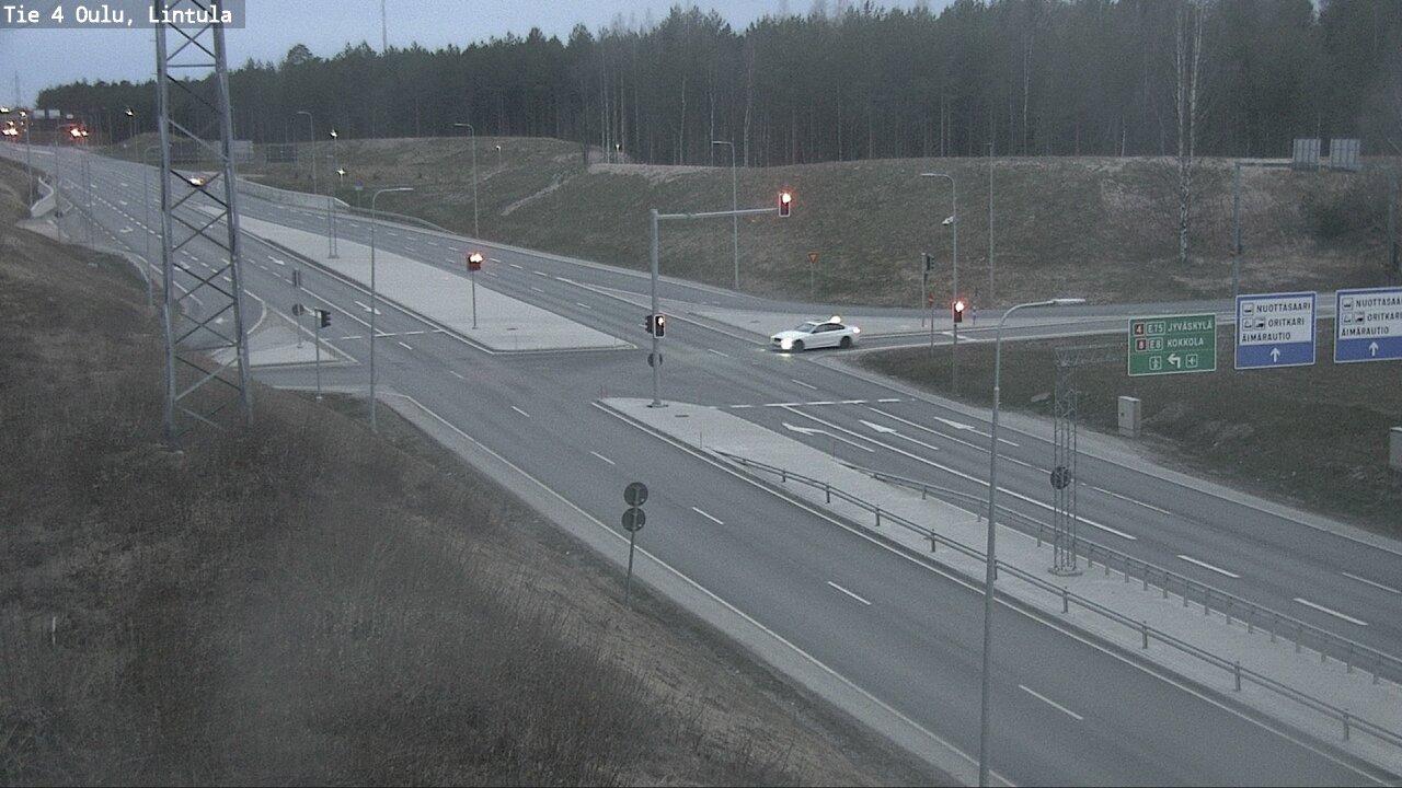 Weather Camera Image Road 4 Oulu, Lintula, Oulu, Pohjois-Pohjanmaa
