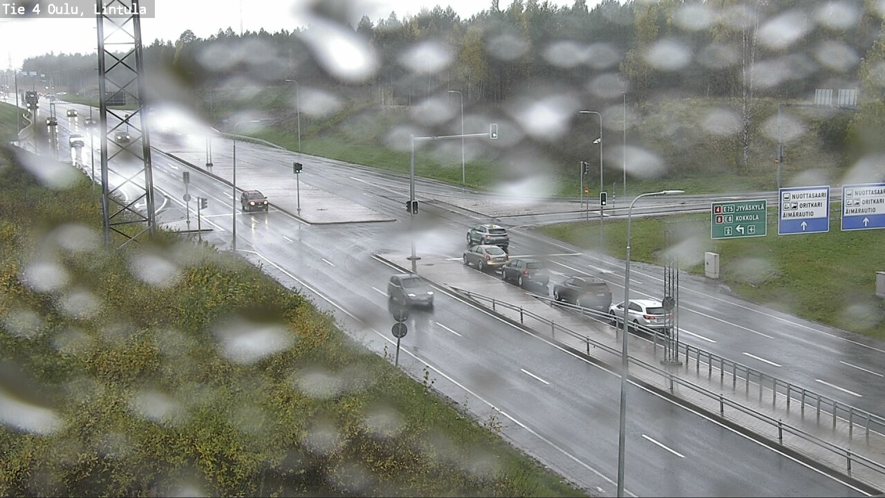 Weather Camera Image Väg 4 Uleåborg, Lintula, Oulu, Pohjois-Pohjanmaa