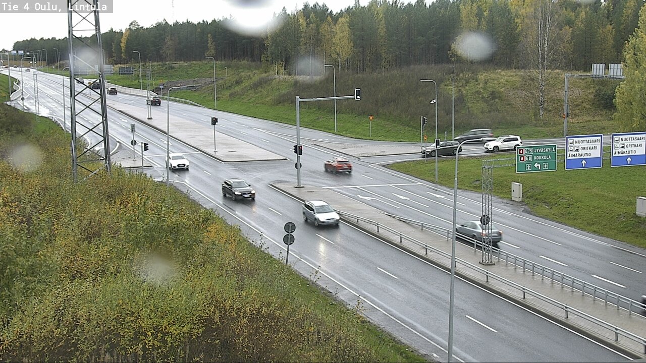 Weather Camera Image Väg 4 Uleåborg, Lintula, Oulu, Pohjois-Pohjanmaa