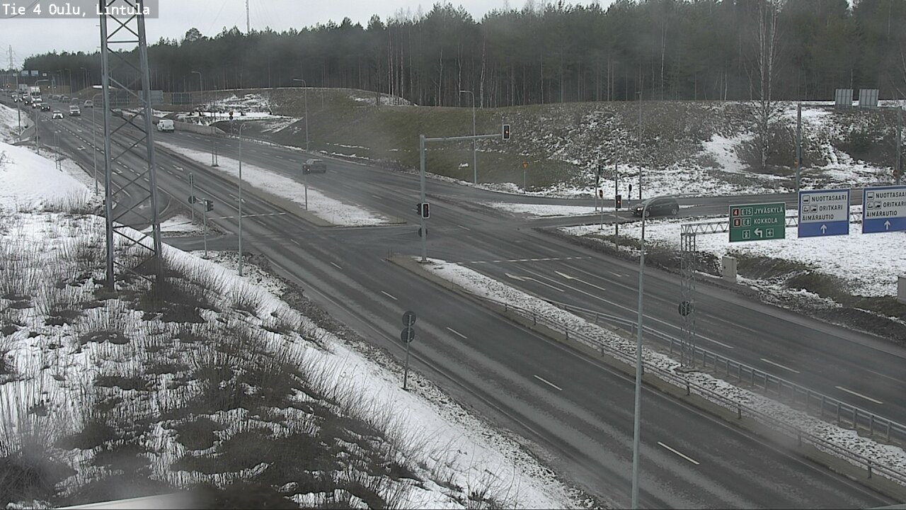 Weather Camera Image Road 4 Oulu, Lintula, Oulu, Pohjois-Pohjanmaa