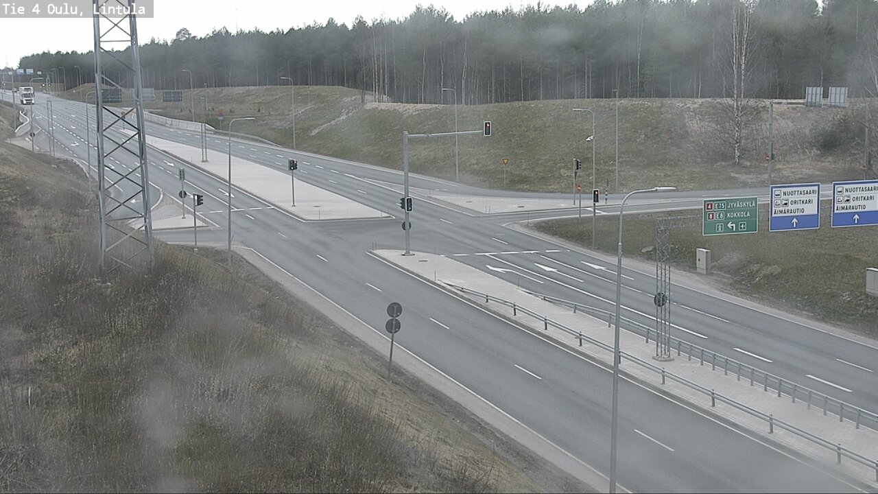 Weather Camera Image Road 4 Oulu, Lintula, Oulu, Pohjois-Pohjanmaa