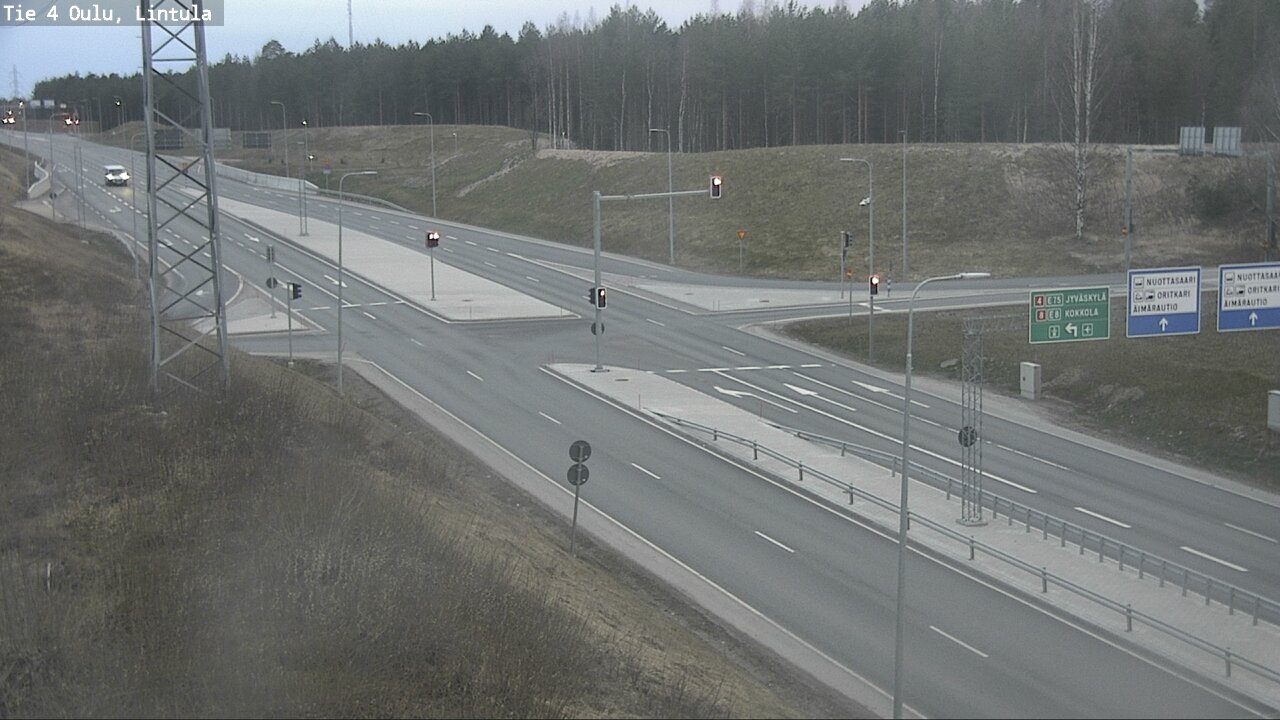 Weather Camera Image Road 4 Oulu, Lintula, Oulu, Pohjois-Pohjanmaa