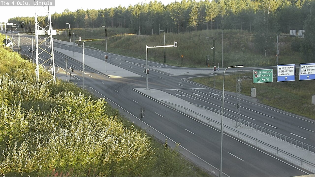 Weather Camera Image Road 4 Oulu, Lintula, Oulu, Pohjois-Pohjanmaa