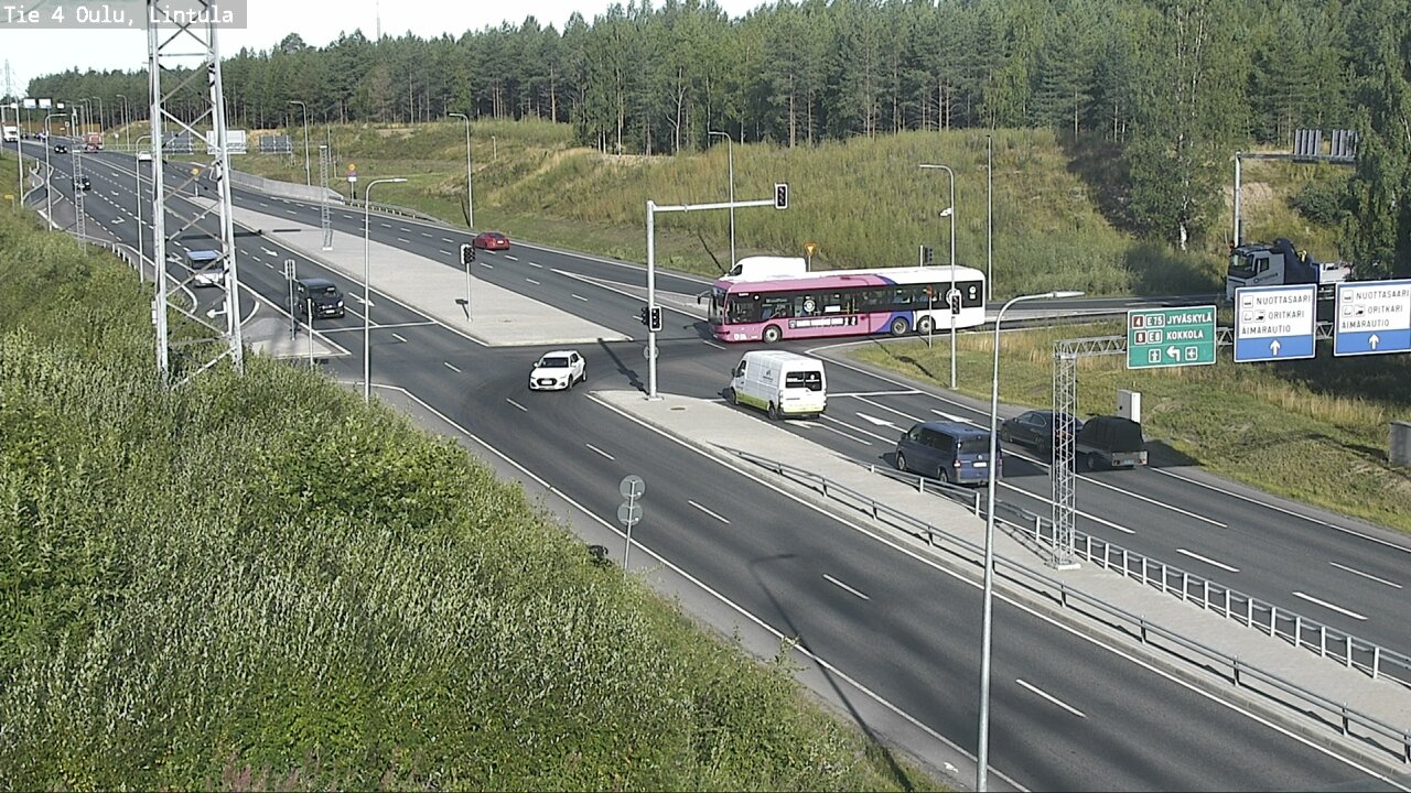 Weather Camera Image Road 4 Oulu, Lintula, Oulu, Pohjois-Pohjanmaa