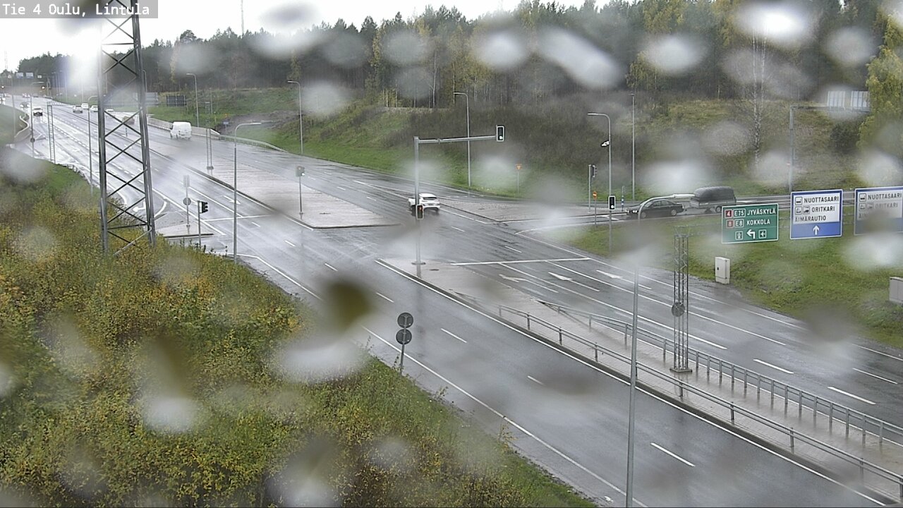 Weather Camera Image Väg 4 Uleåborg, Lintula, Oulu, Pohjois-Pohjanmaa