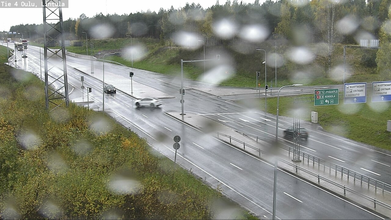 Weather Camera Image Väg 4 Uleåborg, Lintula, Oulu, Pohjois-Pohjanmaa