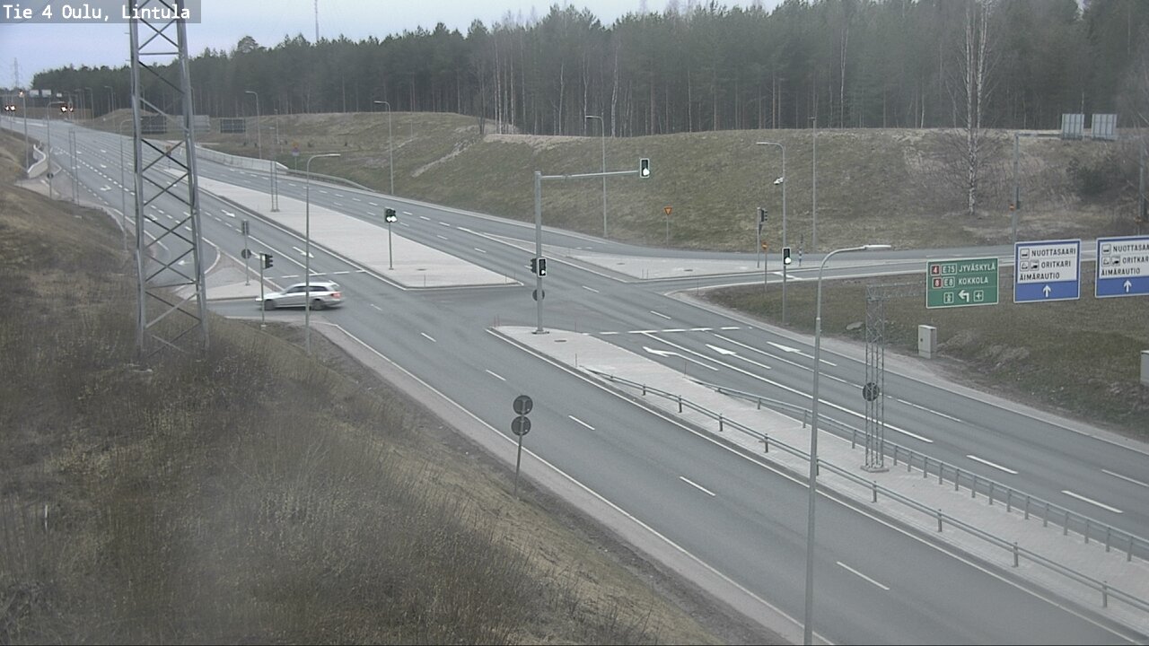 Weather Camera Image Road 4 Oulu, Lintula, Oulu, Pohjois-Pohjanmaa