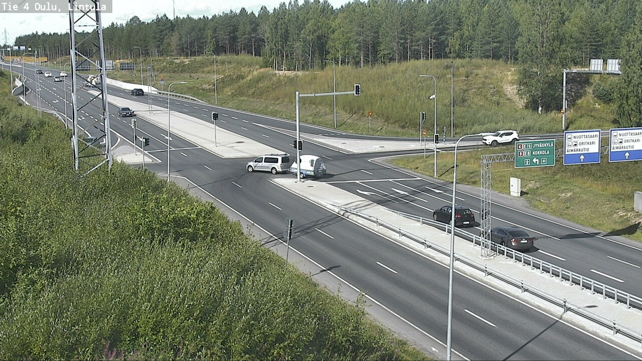 Weather Camera Image Road 4 Oulu, Lintula, Oulu, Pohjois-Pohjanmaa