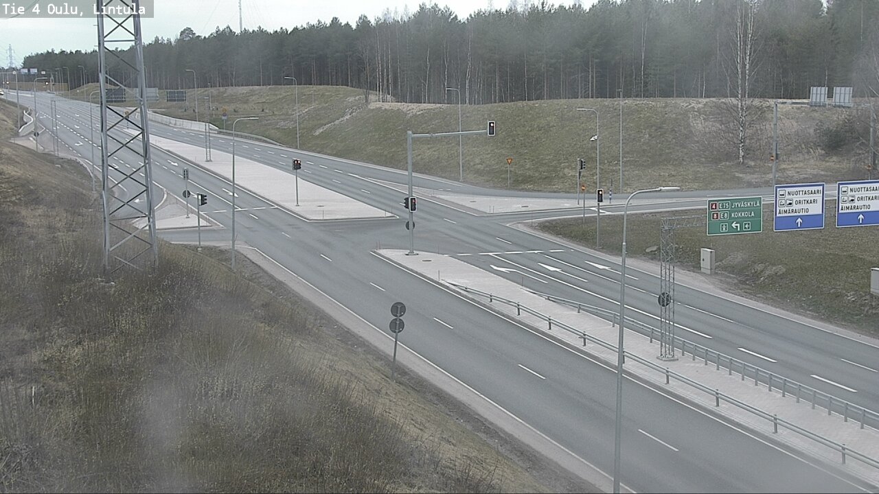 Weather Camera Image Road 4 Oulu, Lintula, Oulu, Pohjois-Pohjanmaa