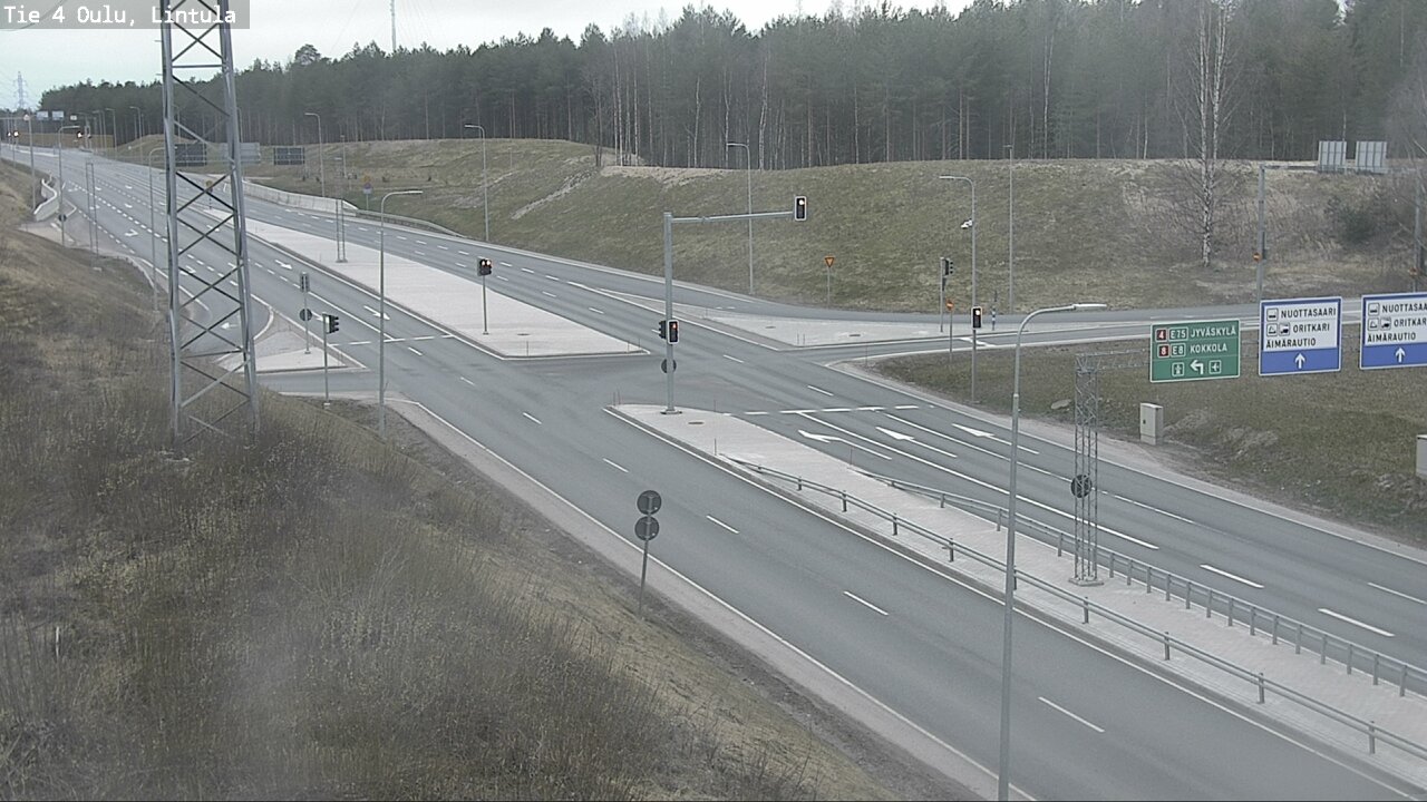 Weather Camera Image Road 4 Oulu, Lintula, Oulu, Pohjois-Pohjanmaa