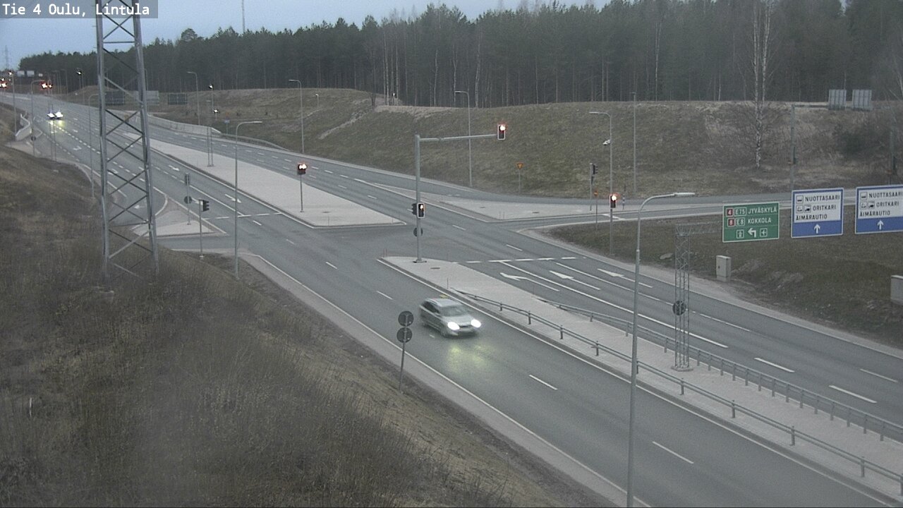 Weather Camera Image Road 4 Oulu, Lintula, Oulu, Pohjois-Pohjanmaa