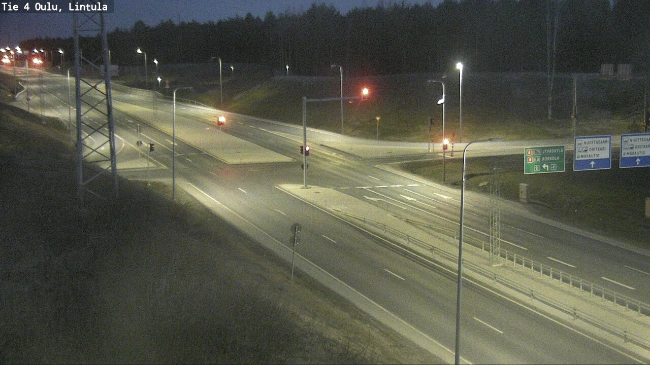 Weather Camera Image Road 4 Oulu, Lintula, Oulu, Pohjois-Pohjanmaa