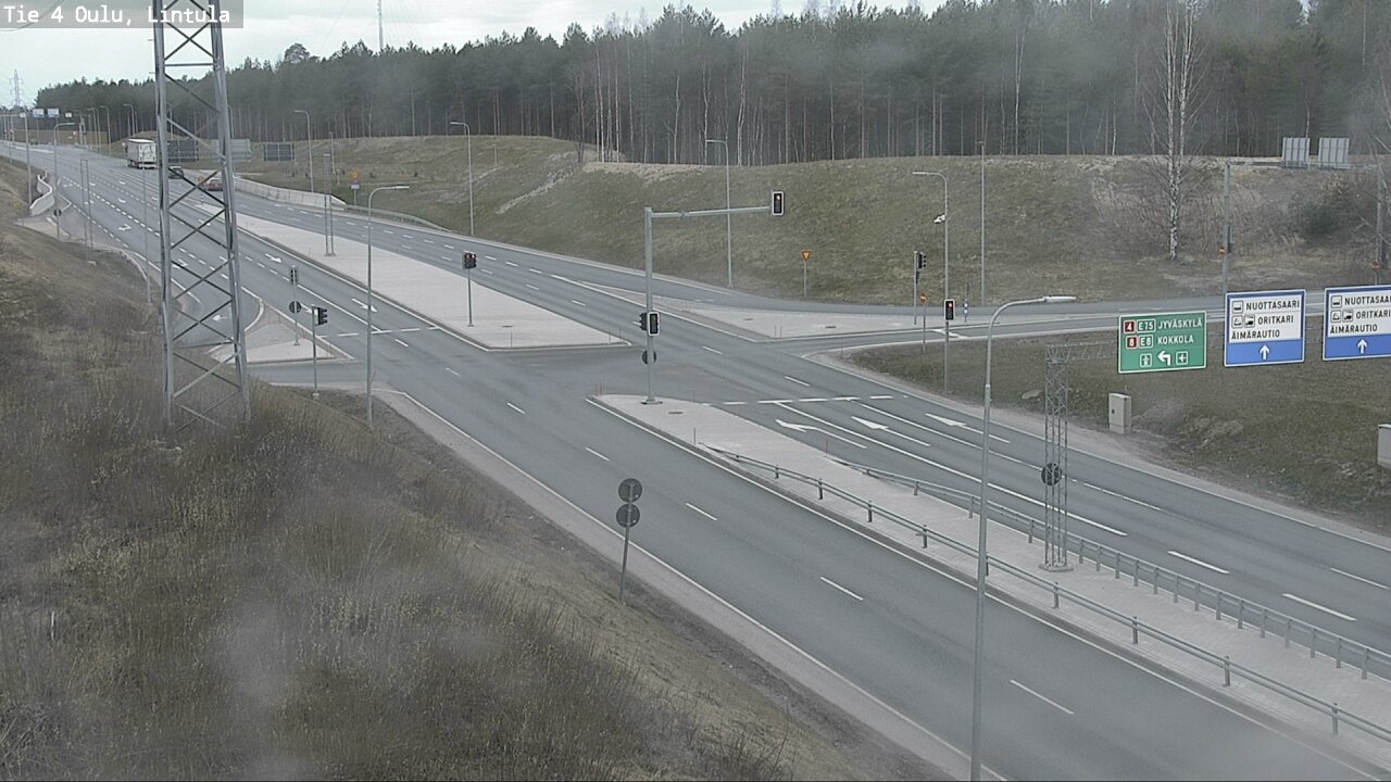 Weather Camera Image Road 4 Oulu, Lintula, Oulu, Pohjois-Pohjanmaa