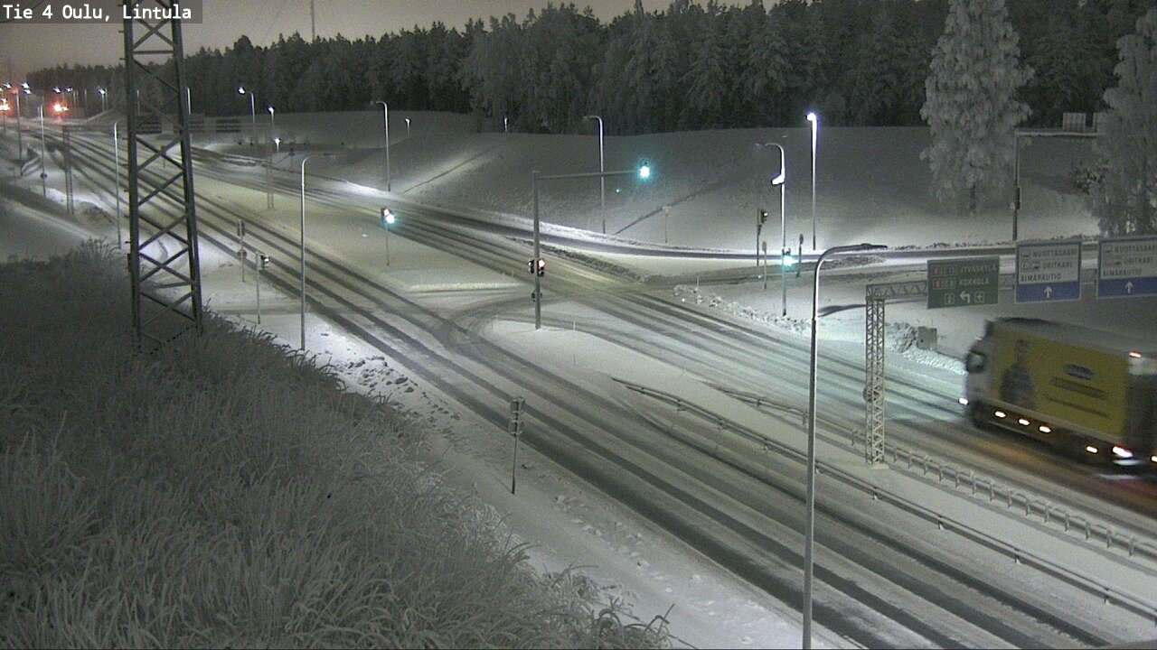 Weather Camera Image Road 4 Oulu, Lintula, Oulu, Pohjois-Pohjanmaa