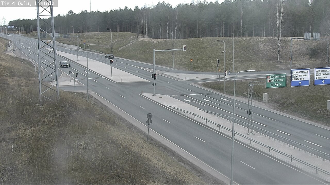 Weather Camera Image Road 4 Oulu, Lintula, Oulu, Pohjois-Pohjanmaa
