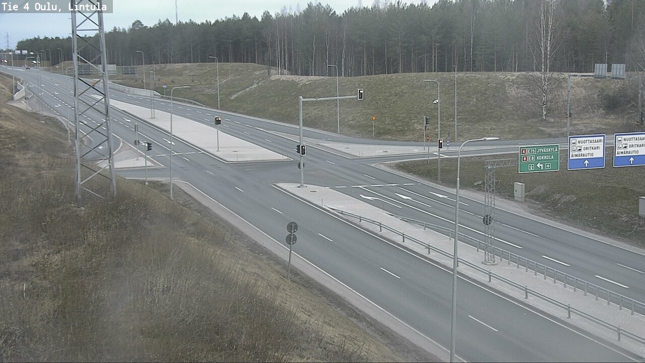 Weather Camera Image Road 4 Oulu, Lintula, Oulu, Pohjois-Pohjanmaa