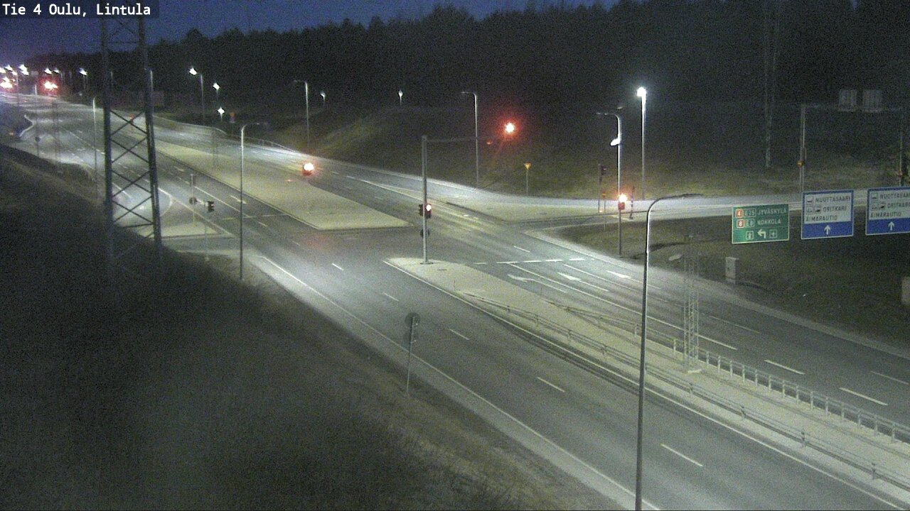 Weather Camera Image Road 4 Oulu, Lintula, Oulu, Pohjois-Pohjanmaa