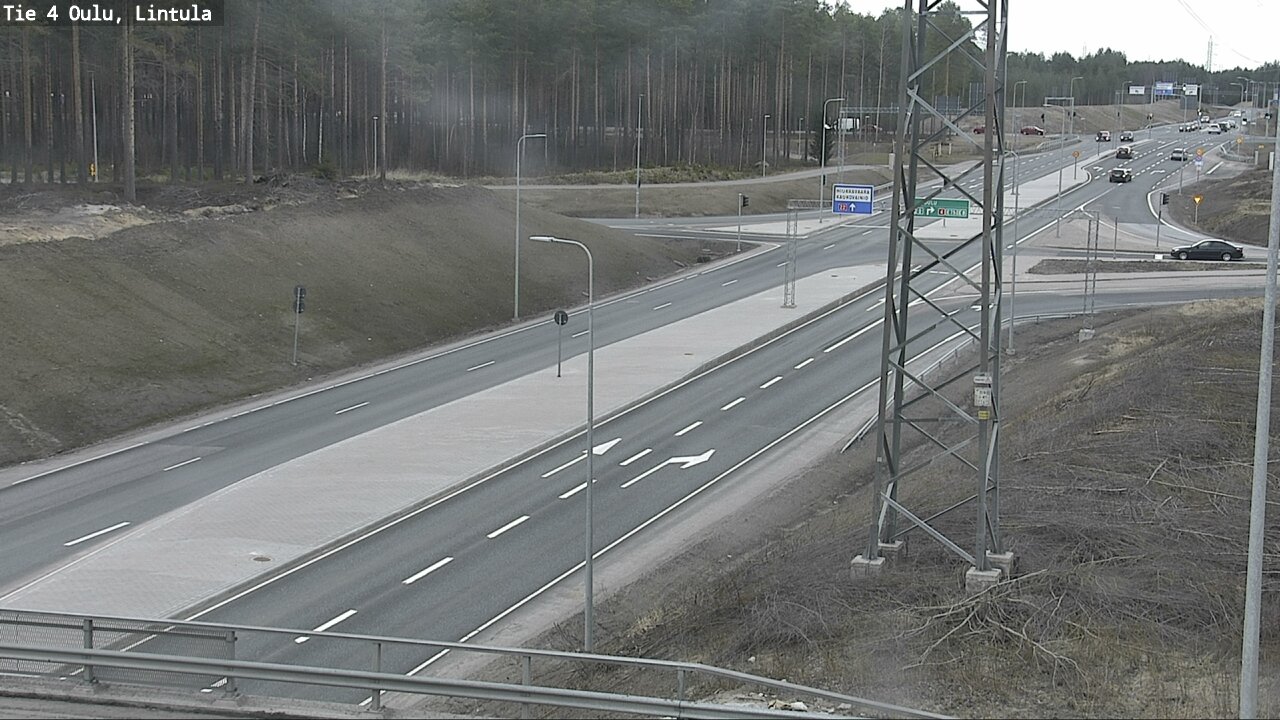 Weather Camera Image Road 4 Oulu, Lintula, Oulu, Pohjois-Pohjanmaa