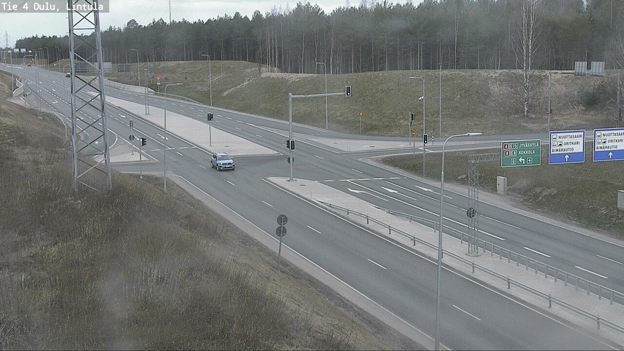 Weather Camera Image Road 4 Oulu, Lintula, Oulu, Pohjois-Pohjanmaa