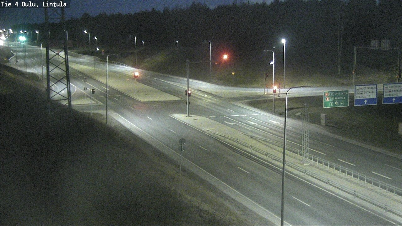 Weather Camera Image Road 4 Oulu, Lintula, Oulu, Pohjois-Pohjanmaa