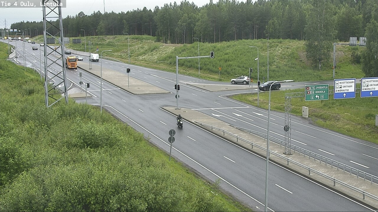 Weather Camera Image Väg 4 Uleåborg, Lintula, Oulu, Pohjois-Pohjanmaa