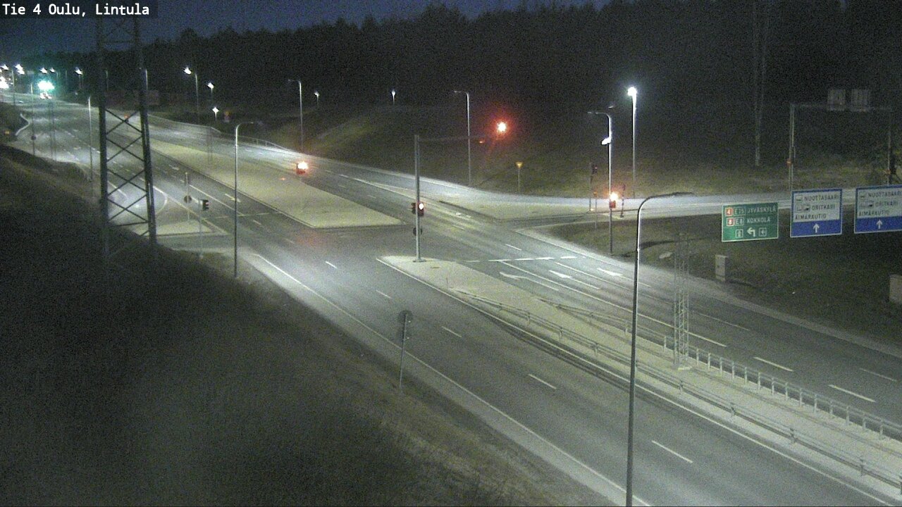 Weather Camera Image Road 4 Oulu, Lintula, Oulu, Pohjois-Pohjanmaa