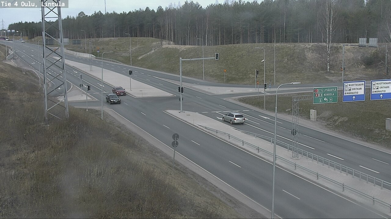 Weather Camera Image Road 4 Oulu, Lintula, Oulu, Pohjois-Pohjanmaa