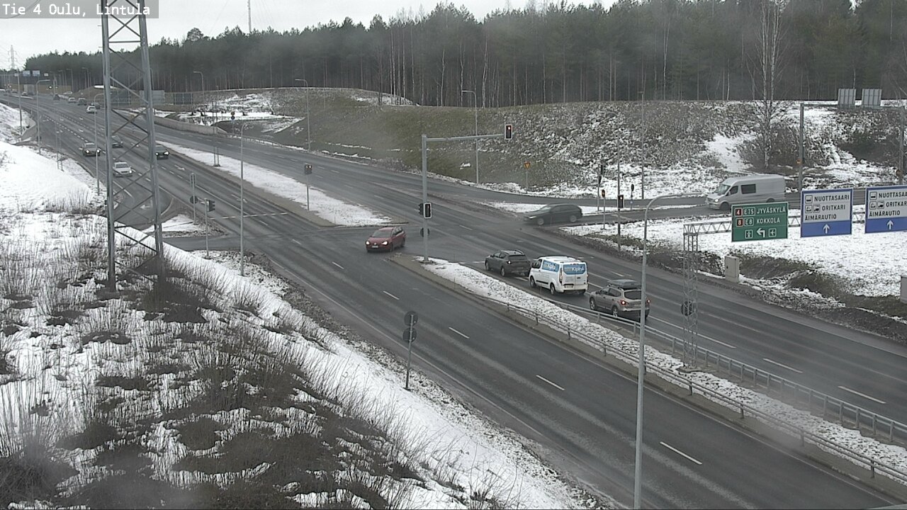 Weather Camera Image Road 4 Oulu, Lintula, Oulu, Pohjois-Pohjanmaa