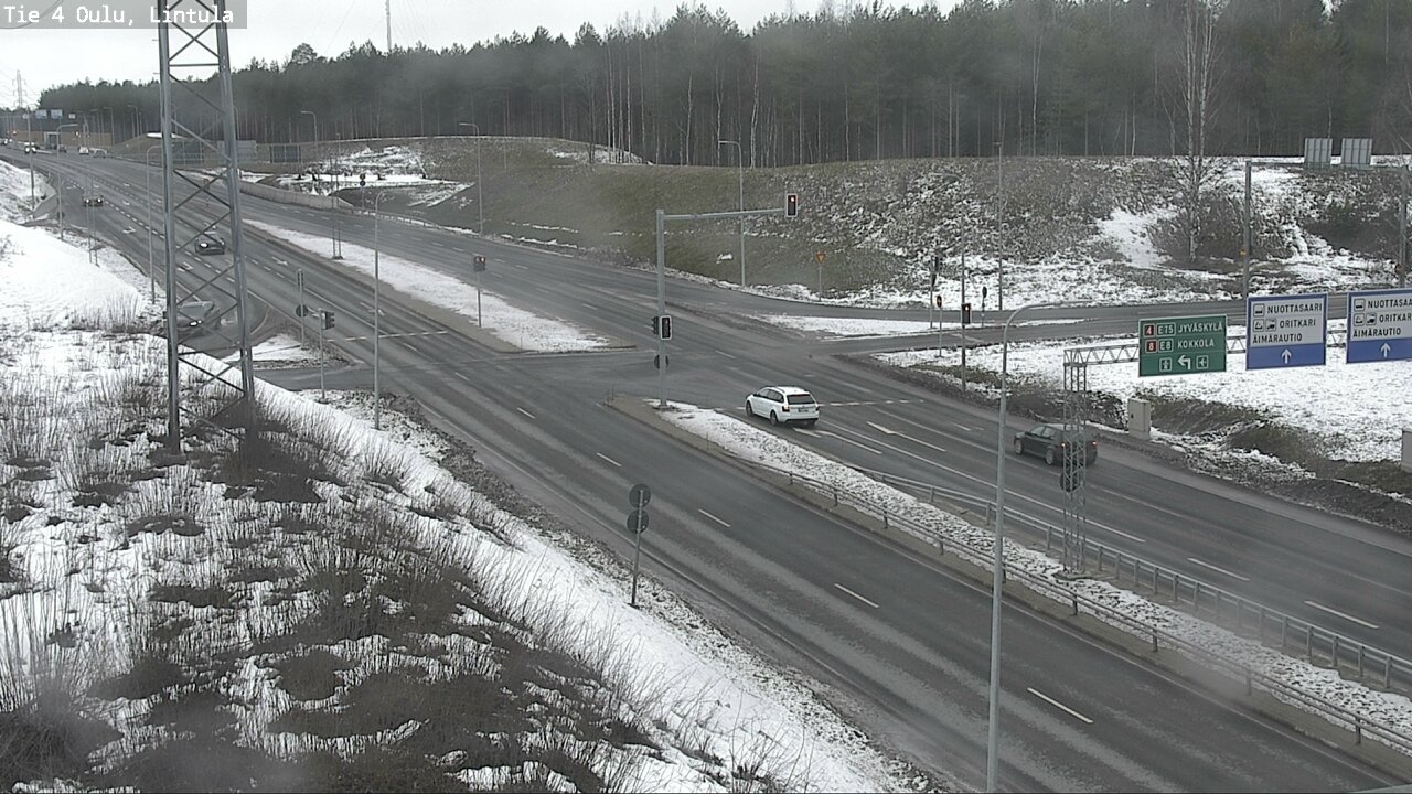 Weather Camera Image Road 4 Oulu, Lintula, Oulu, Pohjois-Pohjanmaa