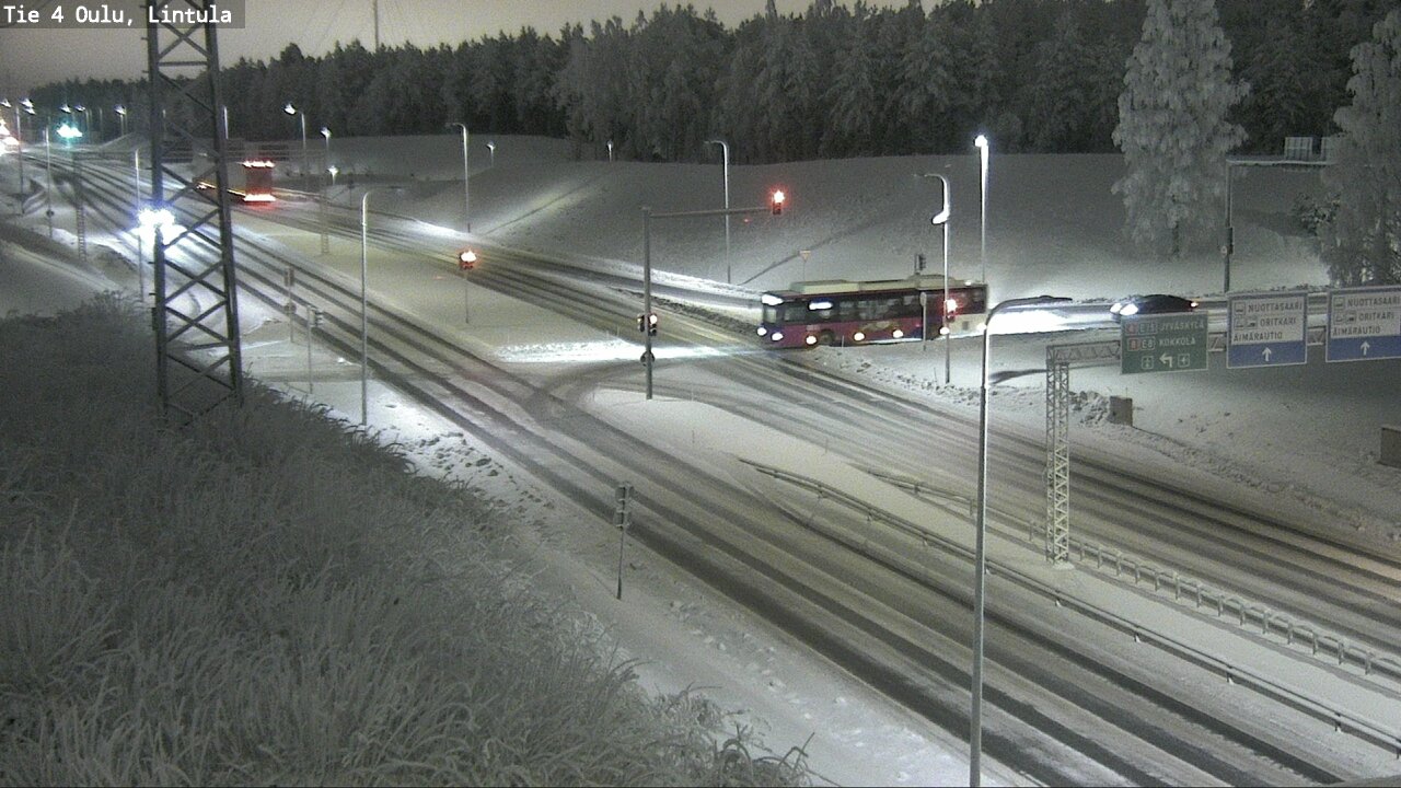Weather Camera Image Road 4 Oulu, Lintula, Oulu, Pohjois-Pohjanmaa