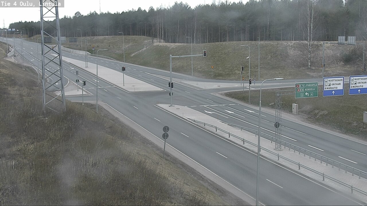 Weather Camera Image Road 4 Oulu, Lintula, Oulu, Pohjois-Pohjanmaa