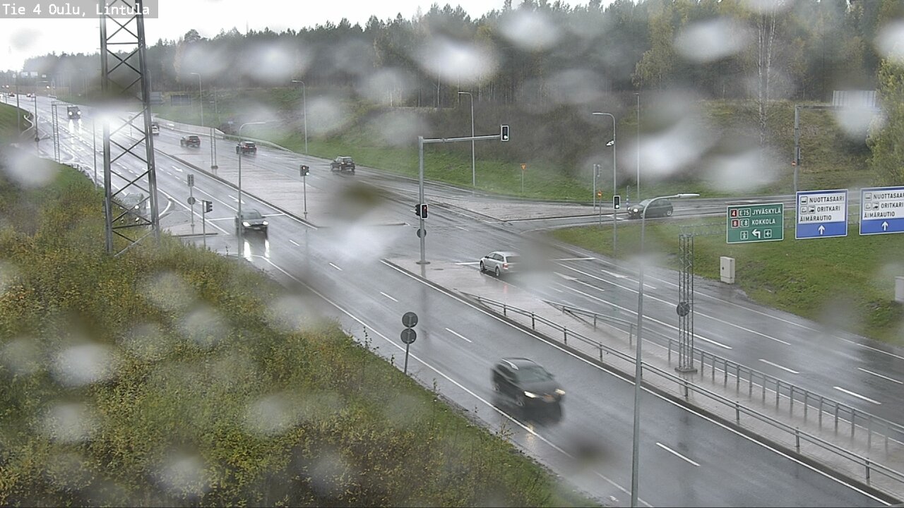 Weather Camera Image Väg 4 Uleåborg, Lintula, Oulu, Pohjois-Pohjanmaa