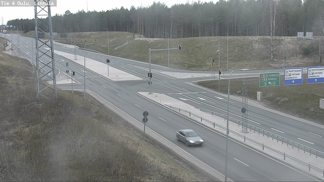 Weather Camera Image Road 4 Oulu, Lintula, Oulu, Pohjois-Pohjanmaa