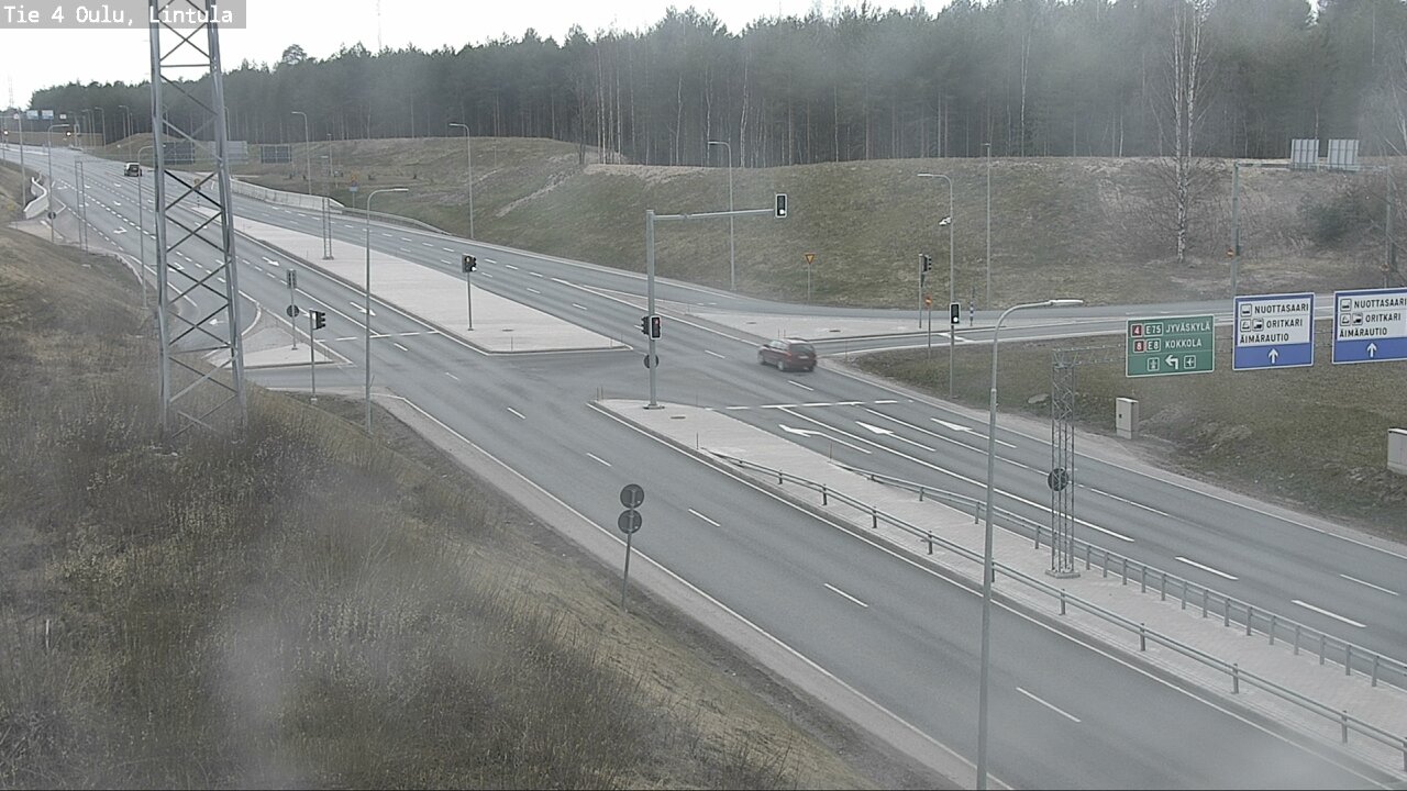Weather Camera Image Road 4 Oulu, Lintula, Oulu, Pohjois-Pohjanmaa