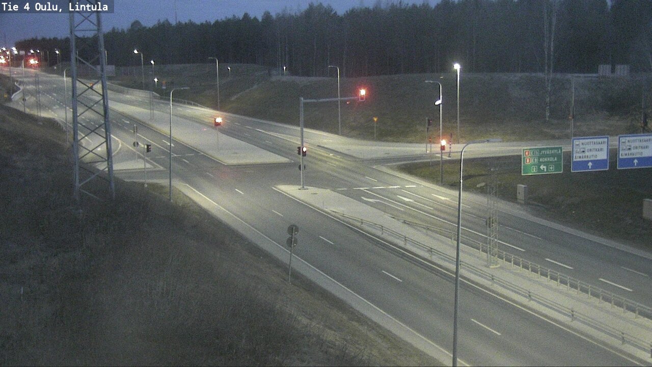 Weather Camera Image Road 4 Oulu, Lintula, Oulu, Pohjois-Pohjanmaa