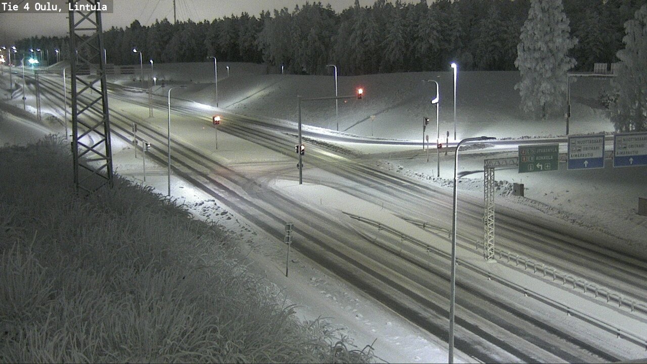 Weather Camera Image Road 4 Oulu, Lintula, Oulu, Pohjois-Pohjanmaa