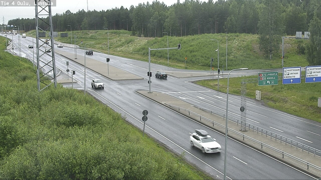 Weather Camera Image Väg 4 Uleåborg, Lintula, Oulu, Pohjois-Pohjanmaa