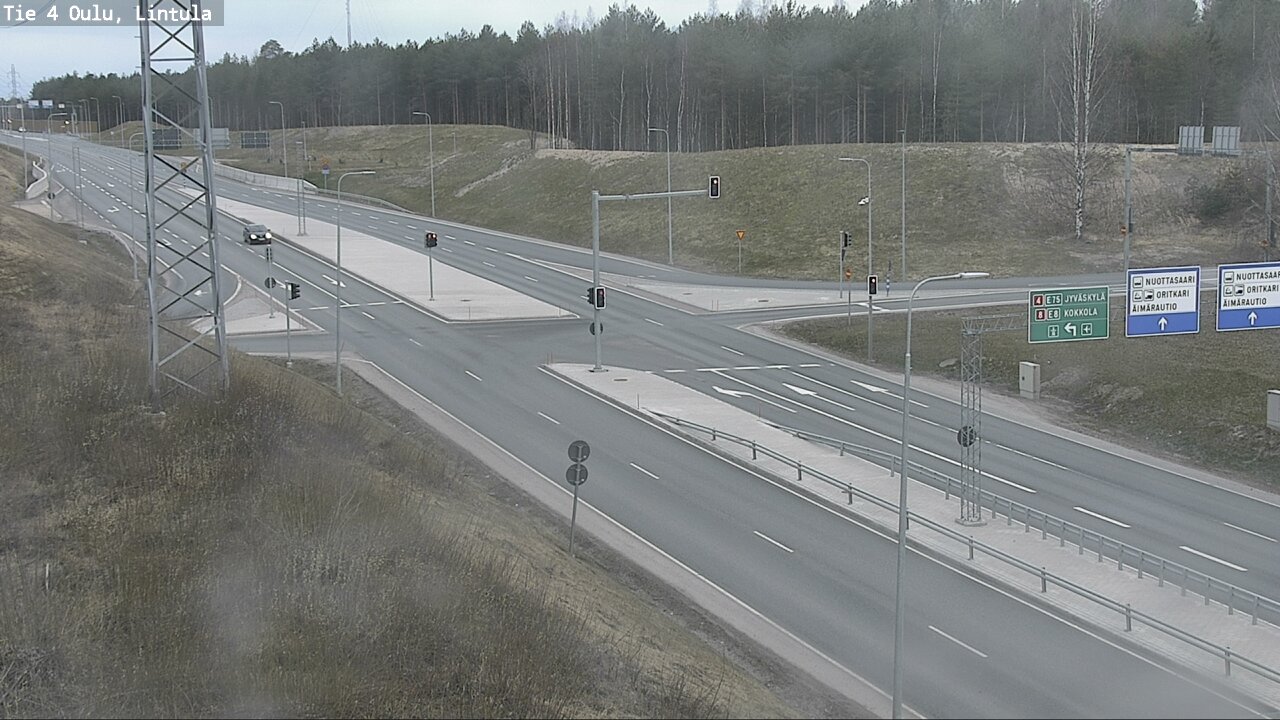 Weather Camera Image Road 4 Oulu, Lintula, Oulu, Pohjois-Pohjanmaa