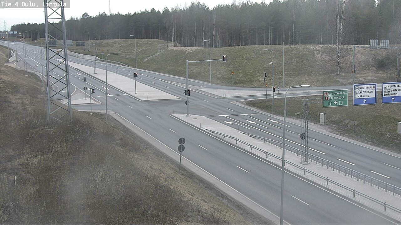 Weather Camera Image Road 4 Oulu, Lintula, Oulu, Pohjois-Pohjanmaa