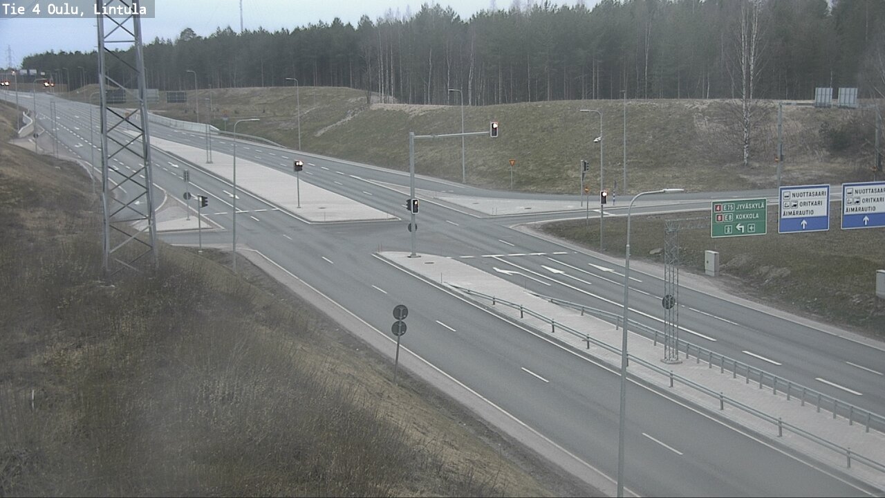 Weather Camera Image Road 4 Oulu, Lintula, Oulu, Pohjois-Pohjanmaa