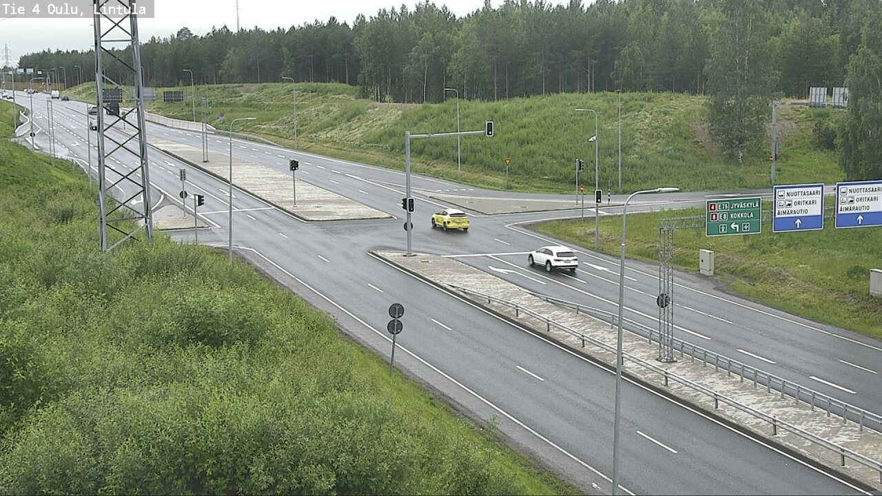 Weather Camera Image Väg 4 Uleåborg, Lintula, Oulu, Pohjois-Pohjanmaa