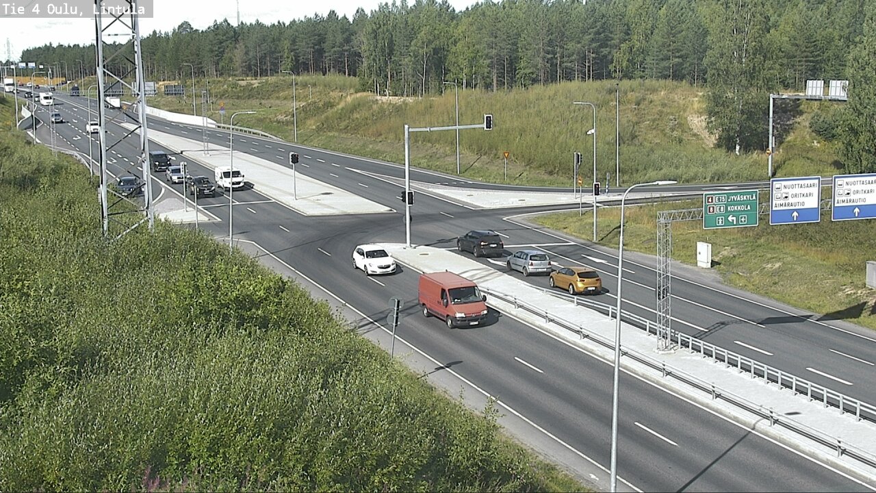 Weather Camera Image Road 4 Oulu, Lintula, Oulu, Pohjois-Pohjanmaa