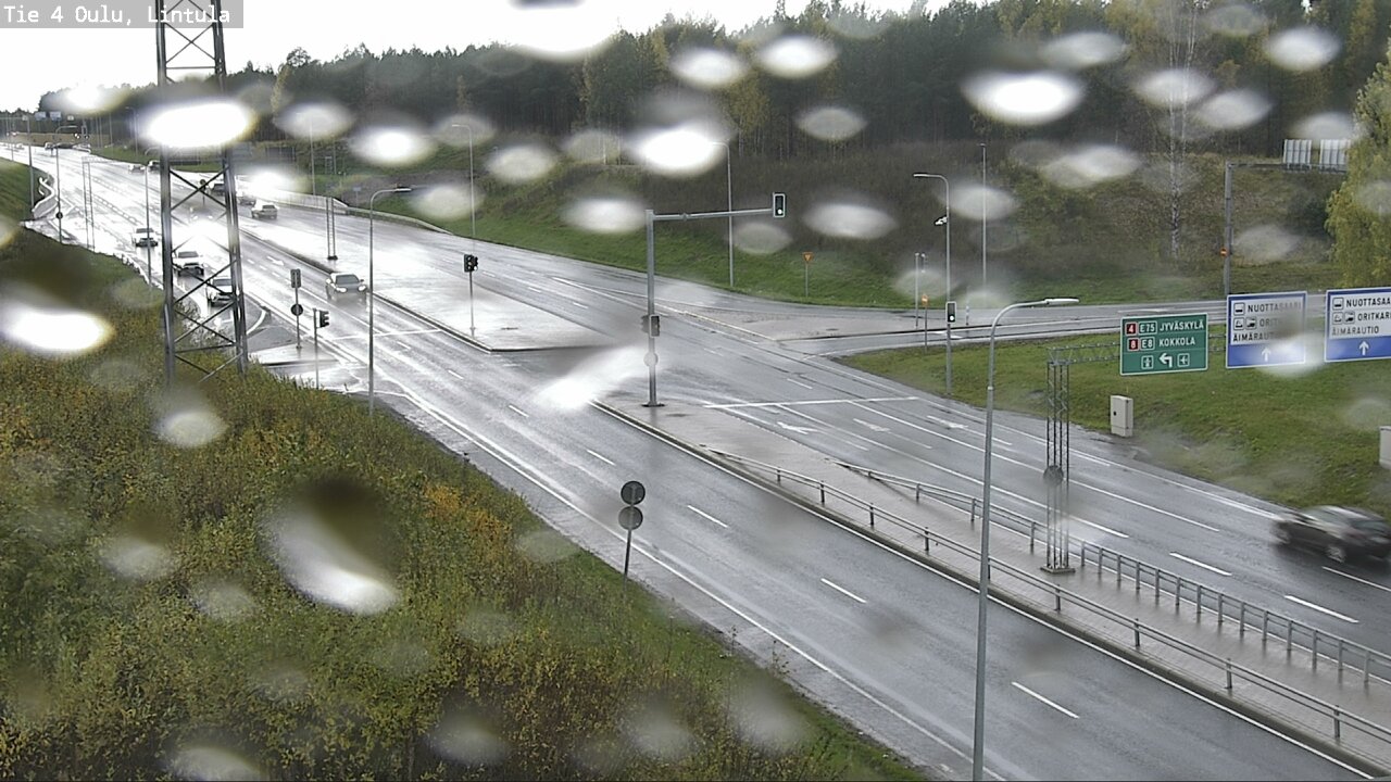 Weather Camera Image Väg 4 Uleåborg, Lintula, Oulu, Pohjois-Pohjanmaa