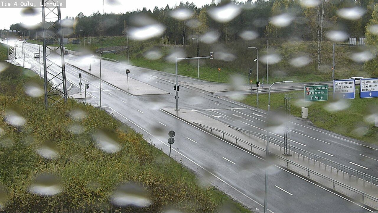 Weather Camera Image Väg 4 Uleåborg, Lintula, Oulu, Pohjois-Pohjanmaa