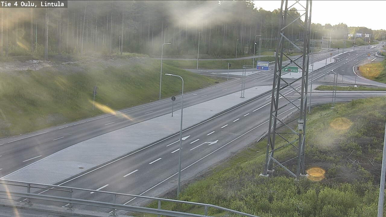 Weather Camera Image Road 4 Oulu, Lintula, Oulu, Pohjois-Pohjanmaa