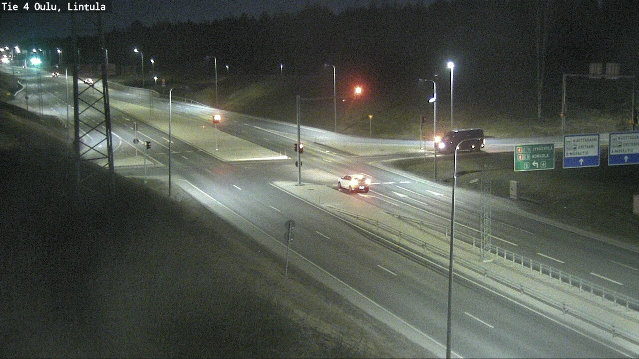 Weather Camera Image Väg 4 Uleåborg, Lintula, Oulu, Pohjois-Pohjanmaa